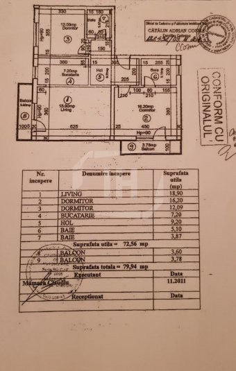 Apartament 3 camere, 2 bai, 2 balcoane, 73 mp, parcare, bloc nou, Intre Lacuri