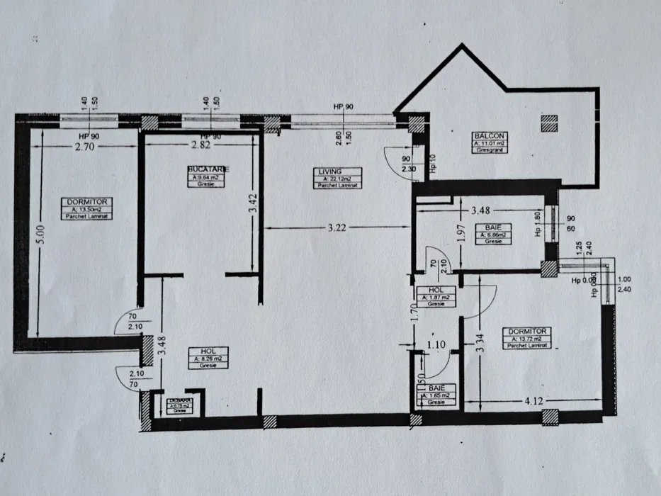 Apartament 3 camere, panorama superba, parcare. zona Calea Turzii