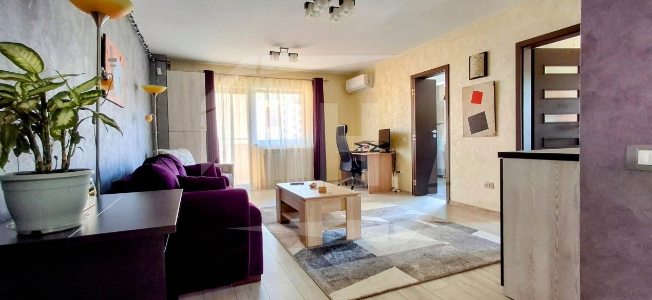 Apartament 3 camere, 62 mp, etaj intermediar