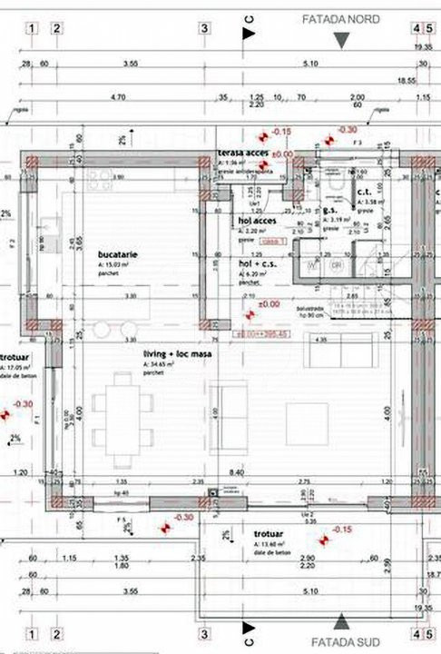 Duplex nou, semifinisat, 4 camere, 125 mp utili, 460 mp teren, cartier Iris