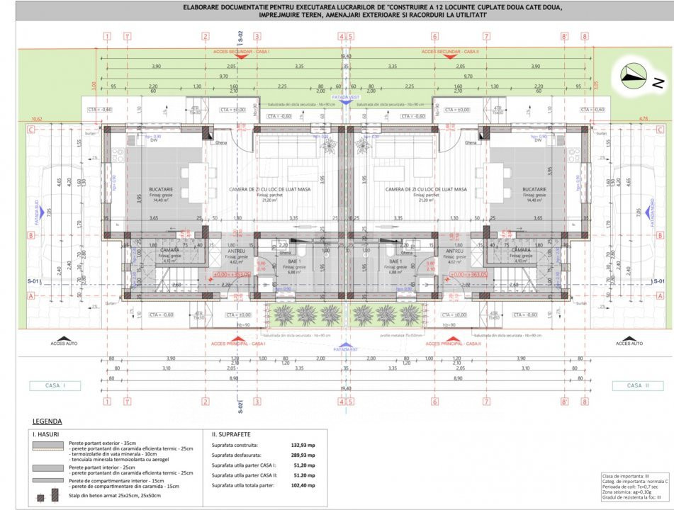 Casa  4 camere,  115 mp utili, 200 mp teren