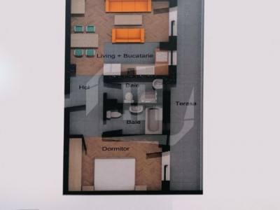 Apartament 3 camere, 59.4 mp utili, terasa 16 mp, imobil nou