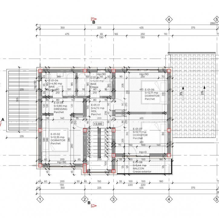 Casa individuala, 140 mp utili, 453 mp teren, zona Chinteni