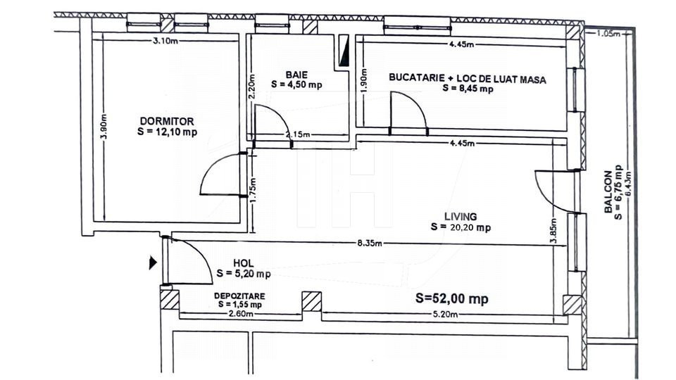 Apartament 2 camere, bloc nou, parcare , zona Zorilor