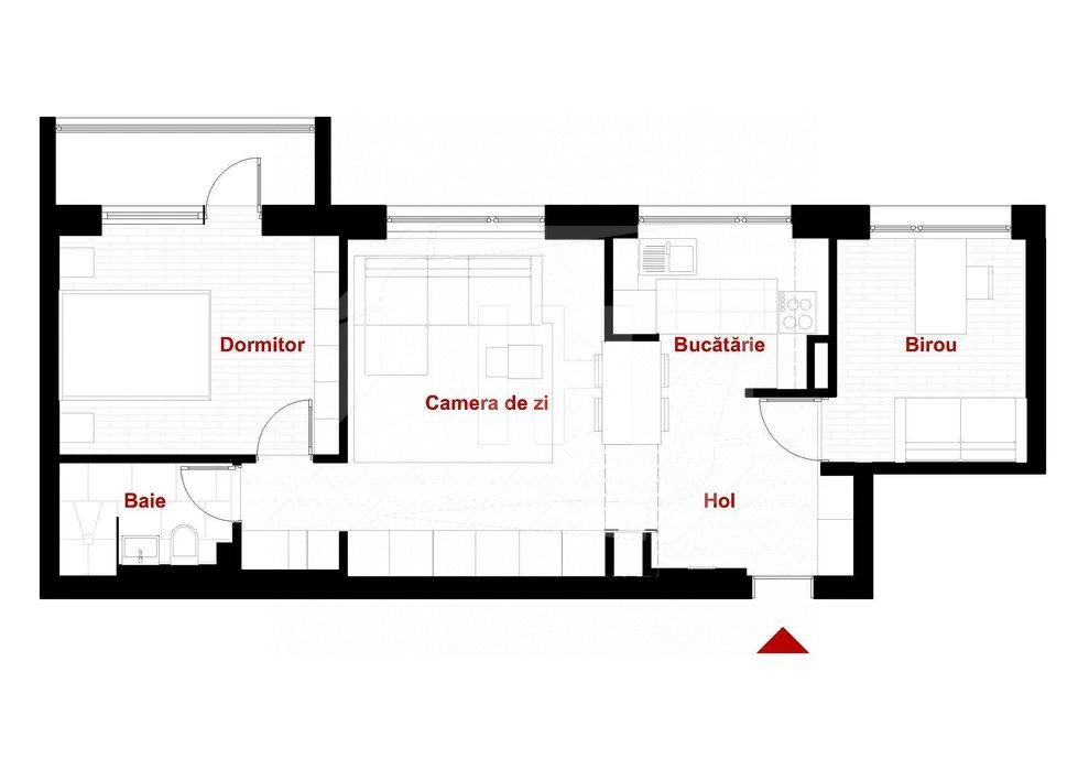 Apartament 3 camere, AC, parcare, Zona Piața Mihai Viteazu