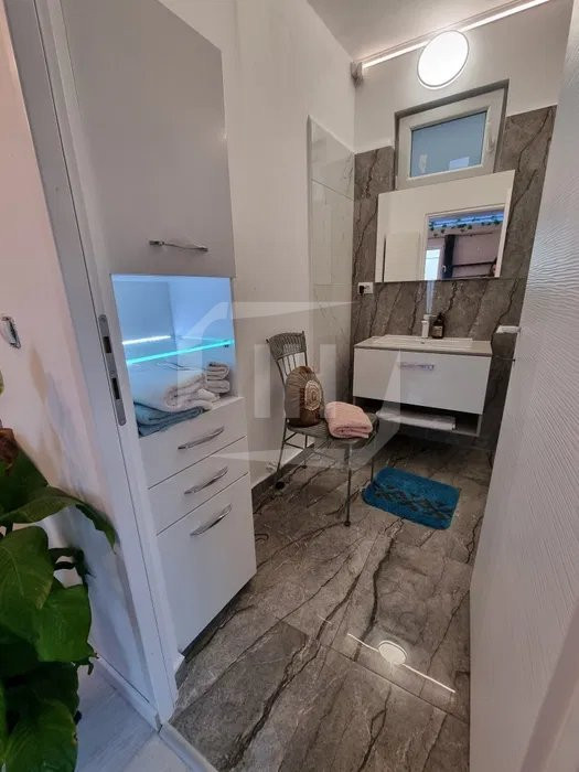 Apartament o cameră, 40 mp, curte, terasă, parcare, GRUIA