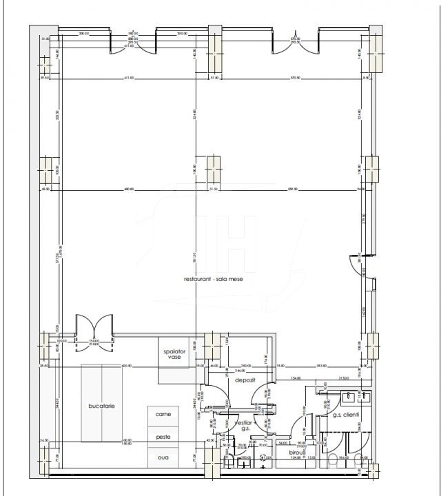 Spatiu comercial pretabil Alimentatie Publica, 212mp, Marasti zona Fabricii