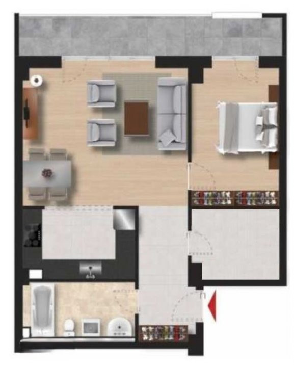 Apartament mobilat si utilat | parcare subterana | bloc nou