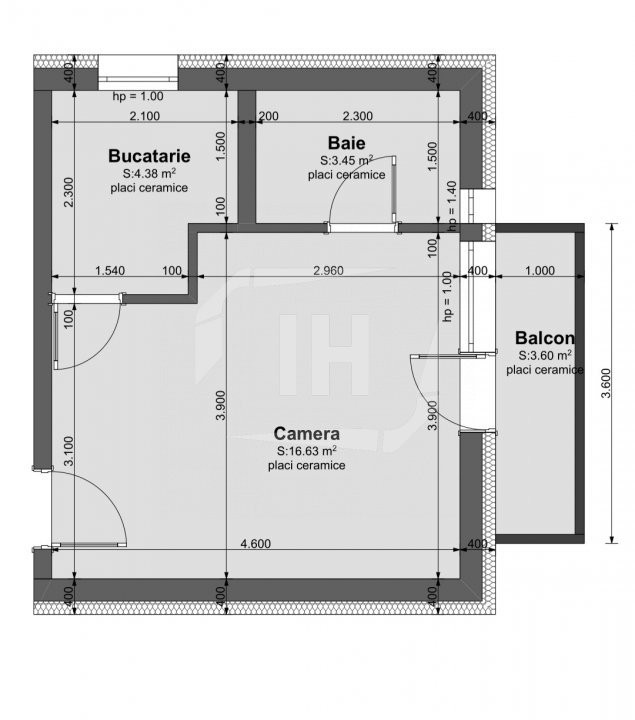 Apartament mobilat si utilat cu balcon | parcare | Marasti 