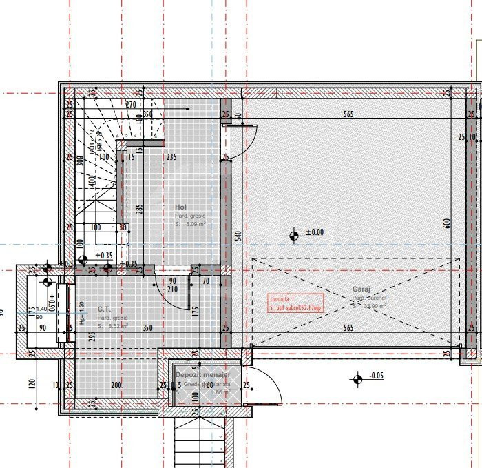 Casa cu 4 camere,  500 mp teren, garaj 