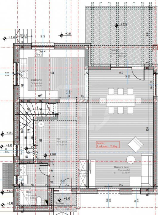 Casa cu 4 camere,  500 mp teren, garaj 