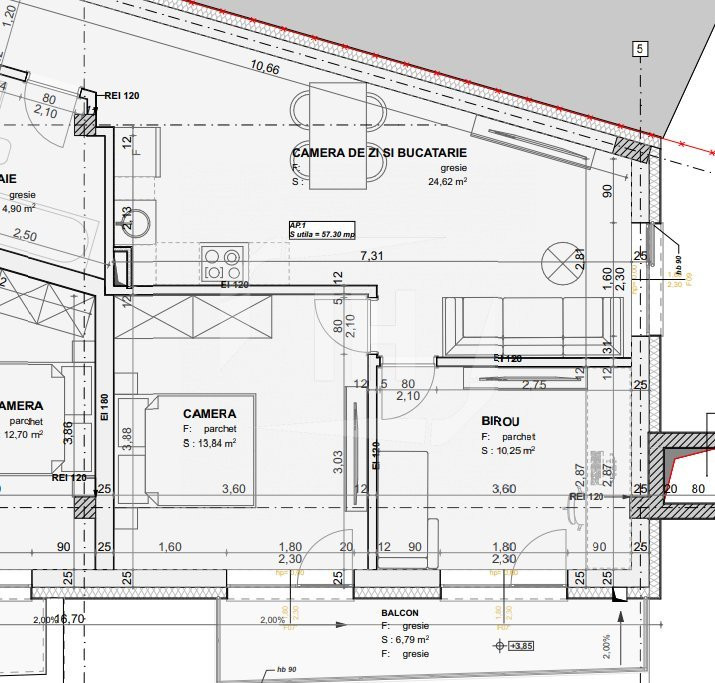 Apartament 3 camere, imobil nou, finisat, zona NTT Data