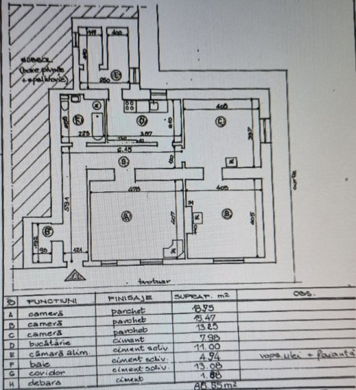 Apartament 3 camere cu gradina, zona Centrala - Parcul Cetatuia