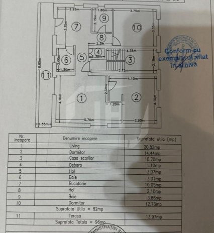 Apartament 3 camere, balcon 14 mp, parcare, in Marasti