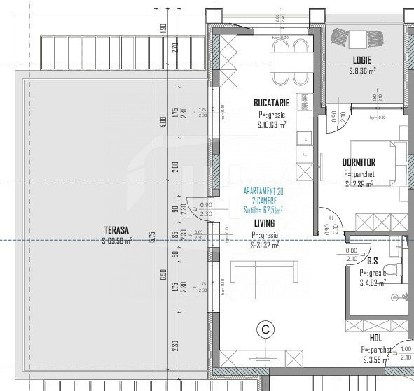 Nou pe piata! Apartament tip penthouse, terasa 78 mp!