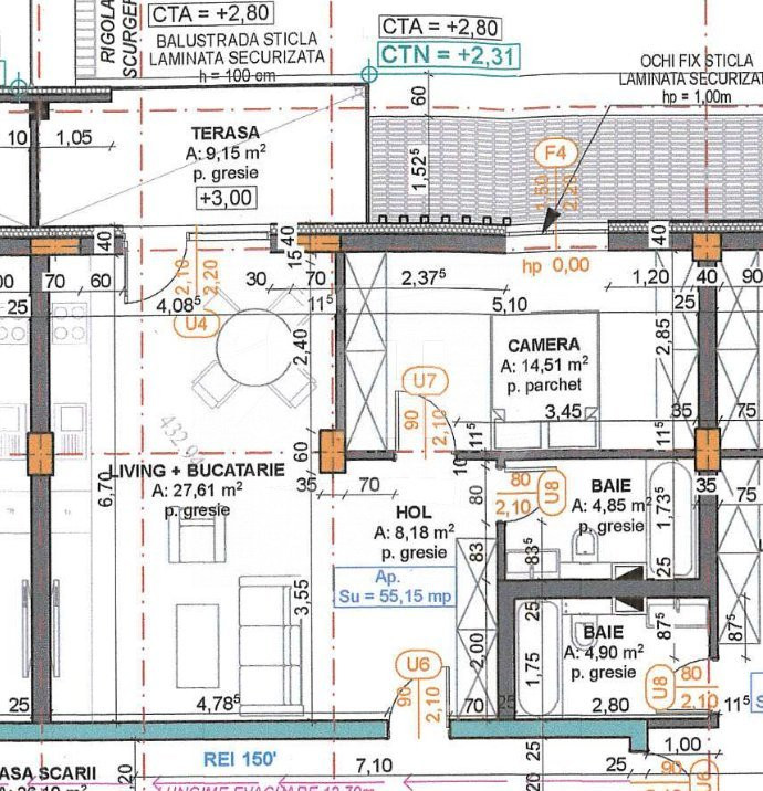 Cel mai mic pret din Cluj! Apartament 2 camere, finisat, 55 mp, zona Oasului